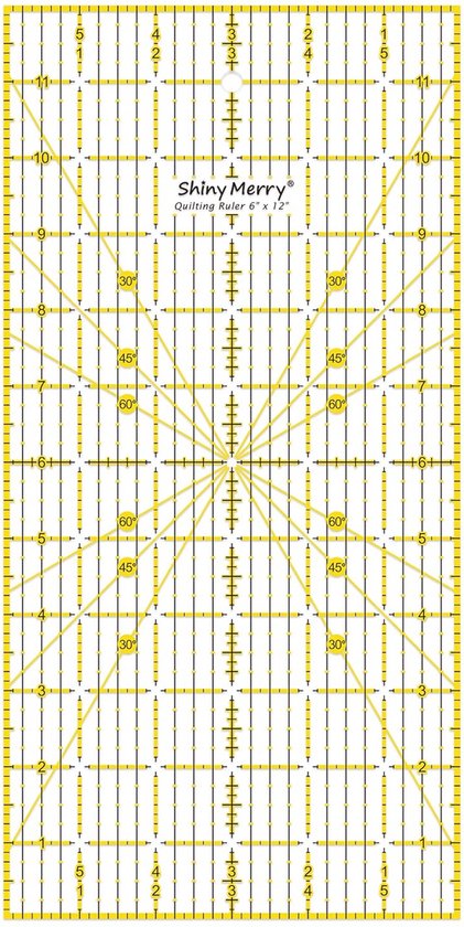 Antislip Acryl Quilten Liniaal 6 x 12 Inch voor Patchwork en Naaien ...