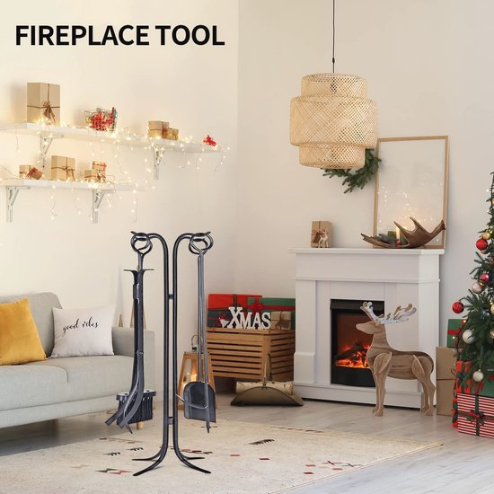 Moderne 5-delige Haardset Met Accessoires - Efficiënte Oplossing Voor Jouw Open Haard Moderne 5-delige Haardset Met Accessoires - Efficiënte Oplossing Voor Jouw Open Haard