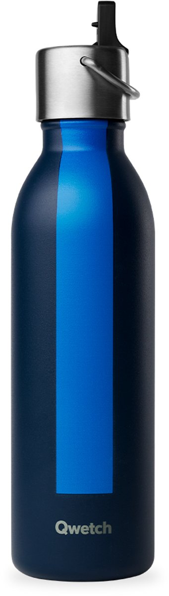 Qwetch - Isothermische fles - Sportserie Blauw- 600ml