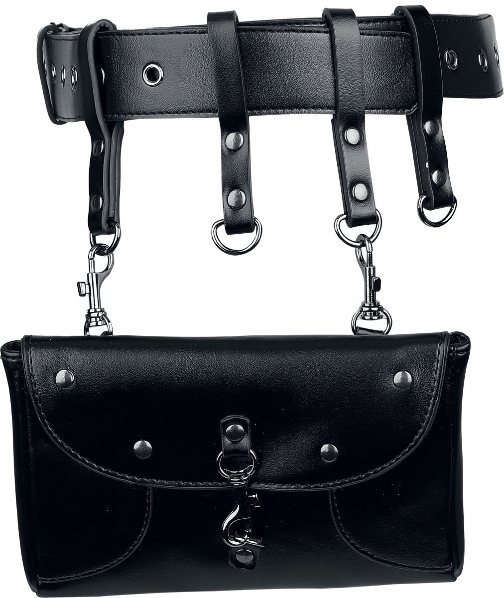 Banned Shadow Pouch Belt Dames Riem - zwart - L-XL