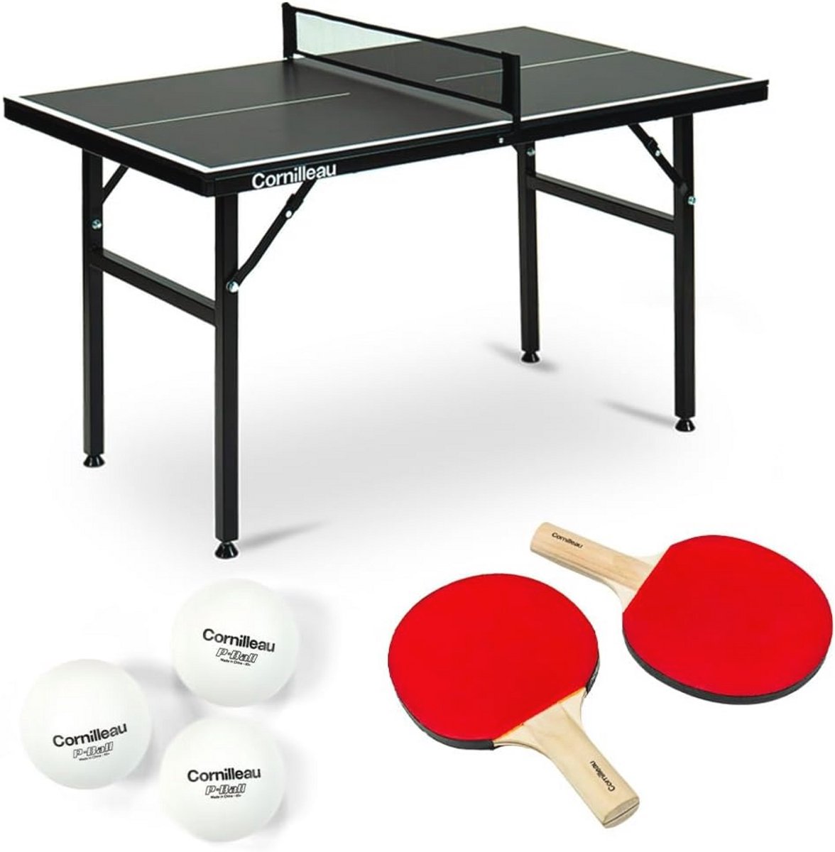 Mini indoor pingpongtafel - compact en opklapbaar - ideaal voor kinderen en volwassenen
