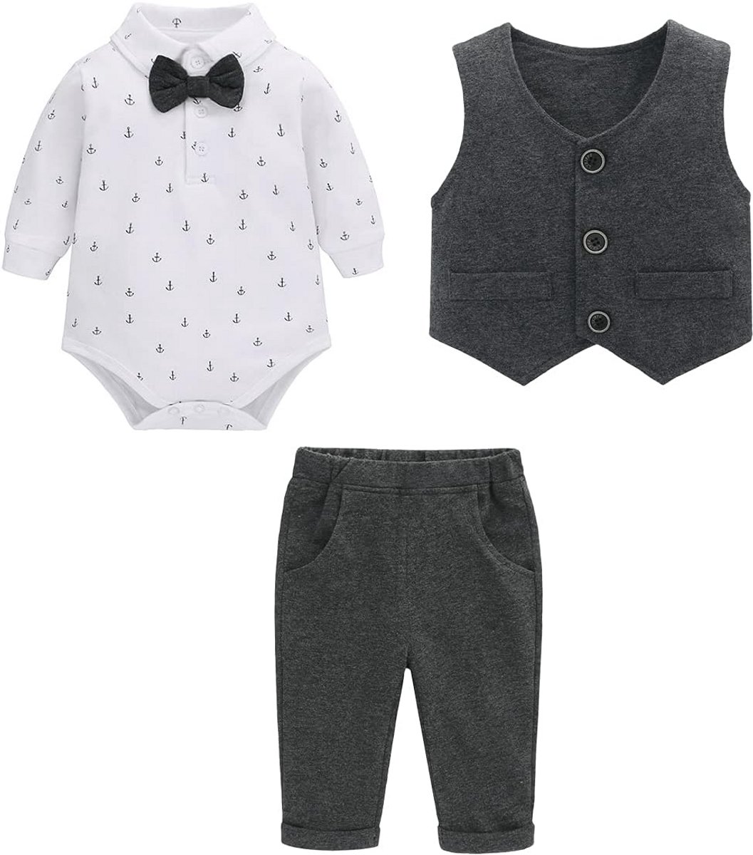 Babymode Jongens Kostuums en Blazers - Compleet Kleding Set voor Bruiloft en Doop