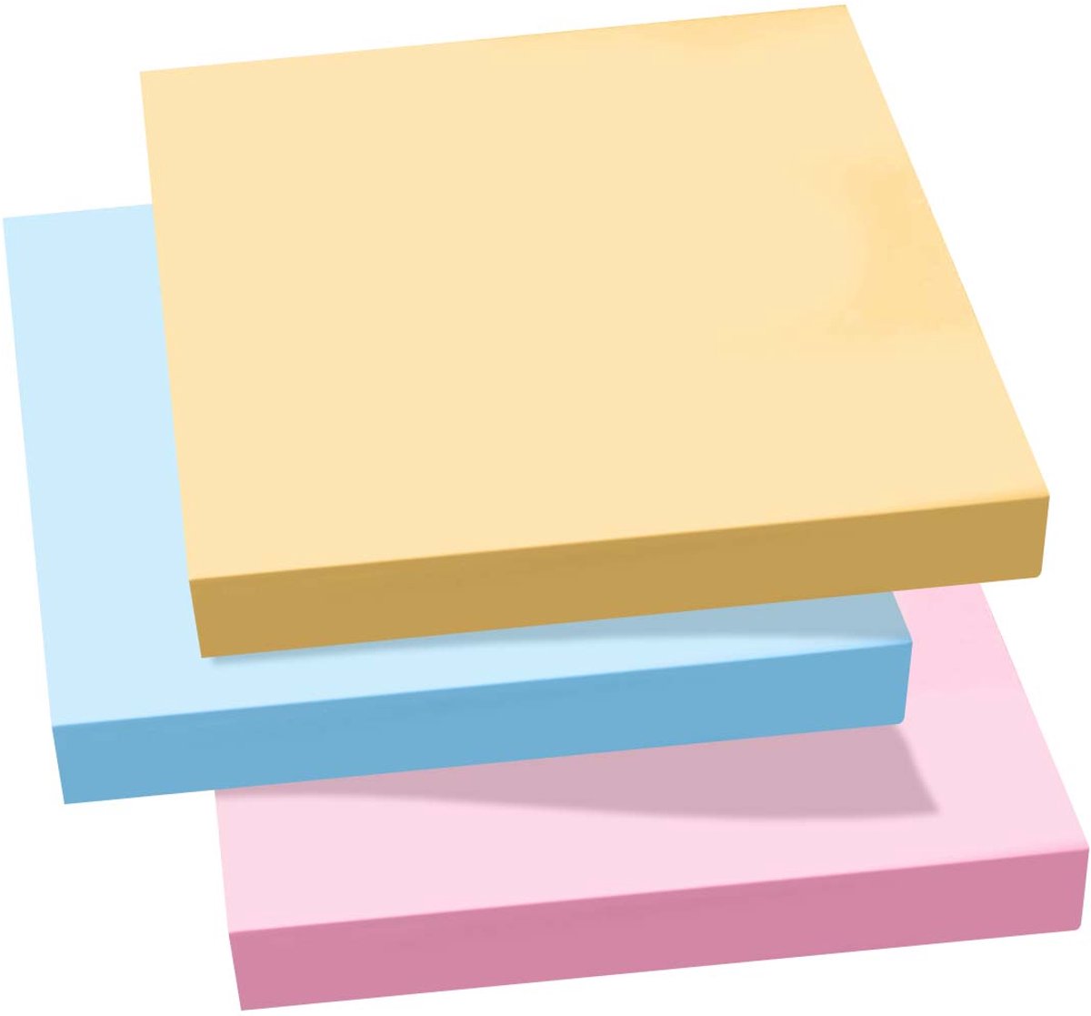 TOPWRITE, Set van 3 Herpositioneerbare Plaknotities, Meerkleurig