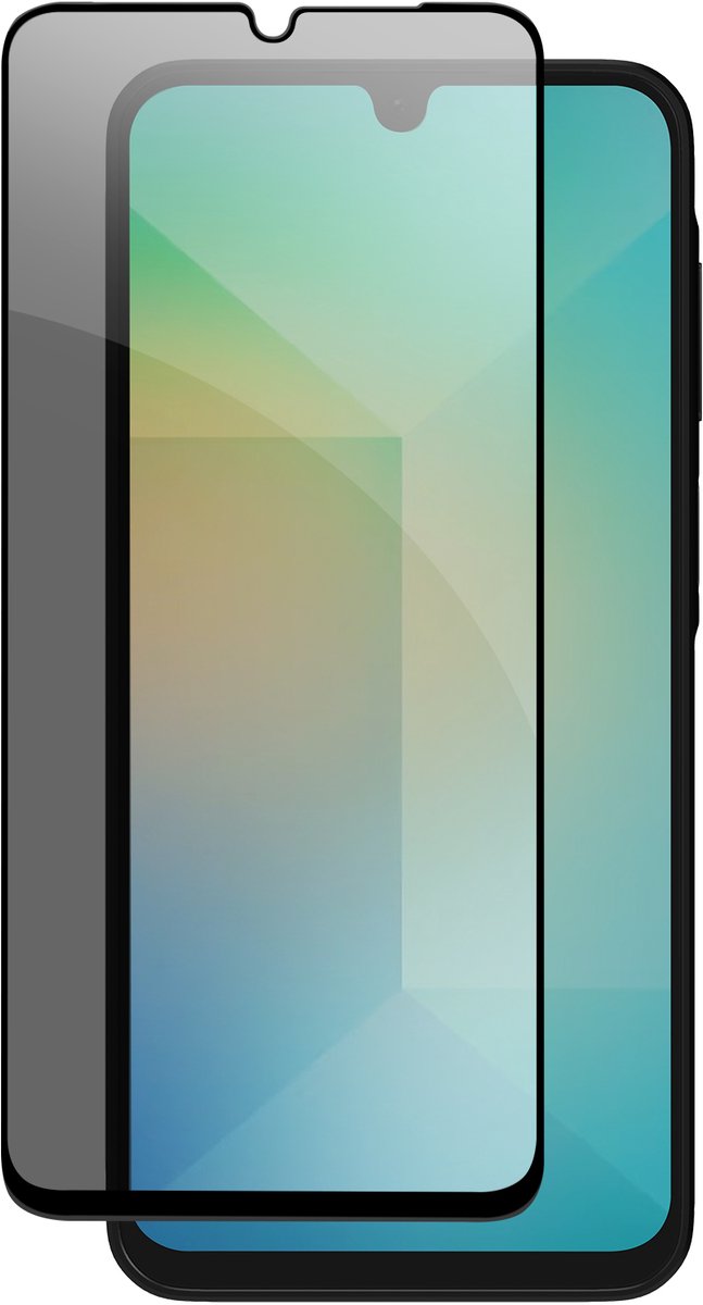 Avizar Gehard glas Geschikt voor Samsung Galaxy A26 Anti-spion 9H hardheid, Zwart