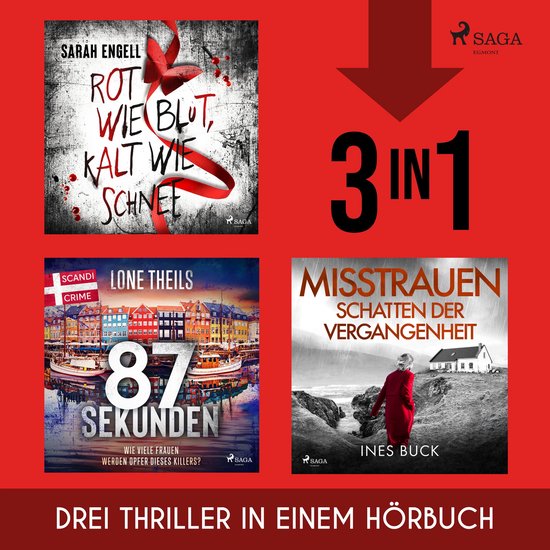 Rot wie Blut, Kalt wie Schnee, 87 Sekunden & Misstrauen - Sc ... - cover