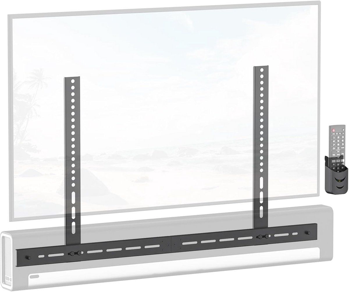 Verstelbare Soundbar TV Beugels voor Onder Televisies met Afstandsbediening Houder