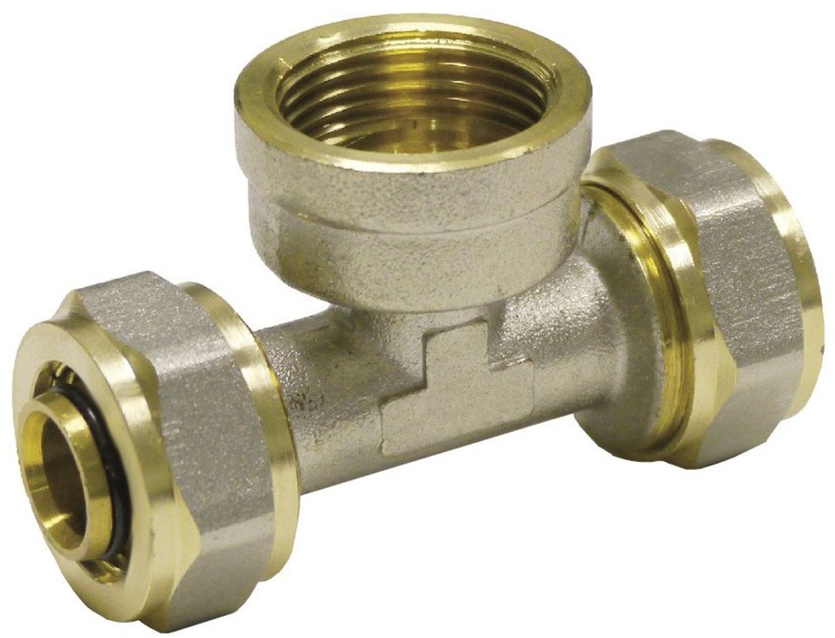 Schroeffitting T-stuk 26 x 3 - 3/4" IG - 26 x 3