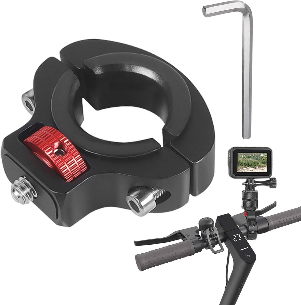 Camera Holder Fiets Clamp 360 Graden Action Camera Bevestiging voor Fiets en Motor