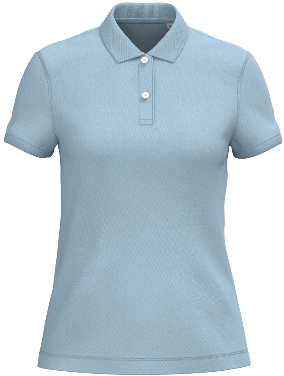 Native Spirit Ecologische damespolo in piquétricot NS208 - Aquamarine - L