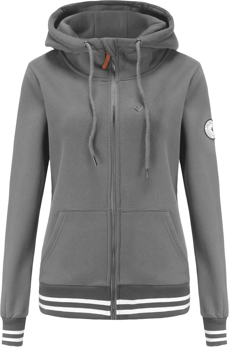 Dames Sweatjack met Capuchon en Ritssluiting - Warm en Stijlvol Hoodie