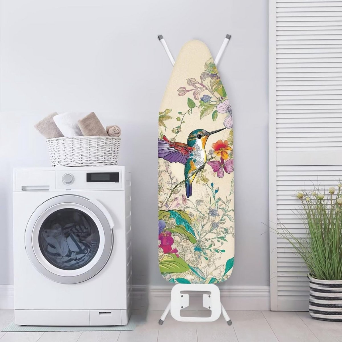 Strijkplankhoes met Bloemenprint en Elastische Rand - 2XL