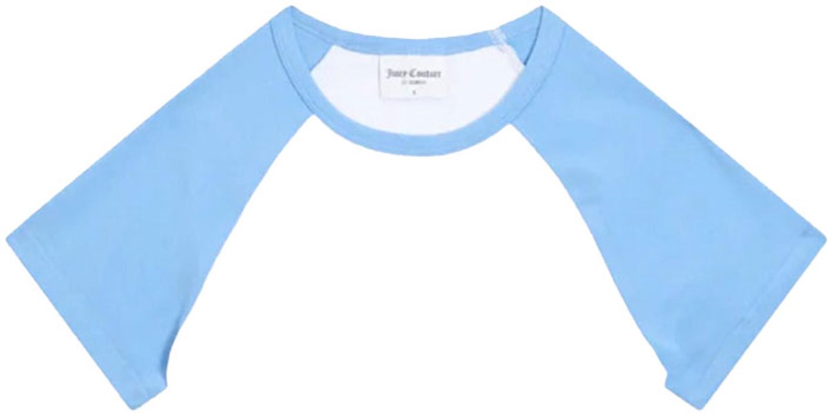 Juicy Couture Juicy Couture Contrast Raglan Baby Tee WIT - Maat L