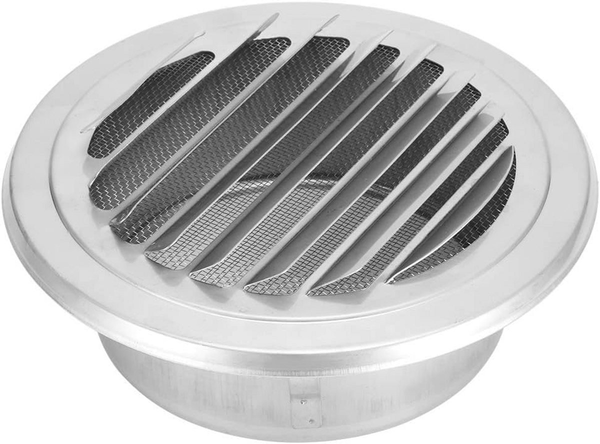 Plat Rooster Afvoerkap voor Ventilatie, Winddicht 125 mm