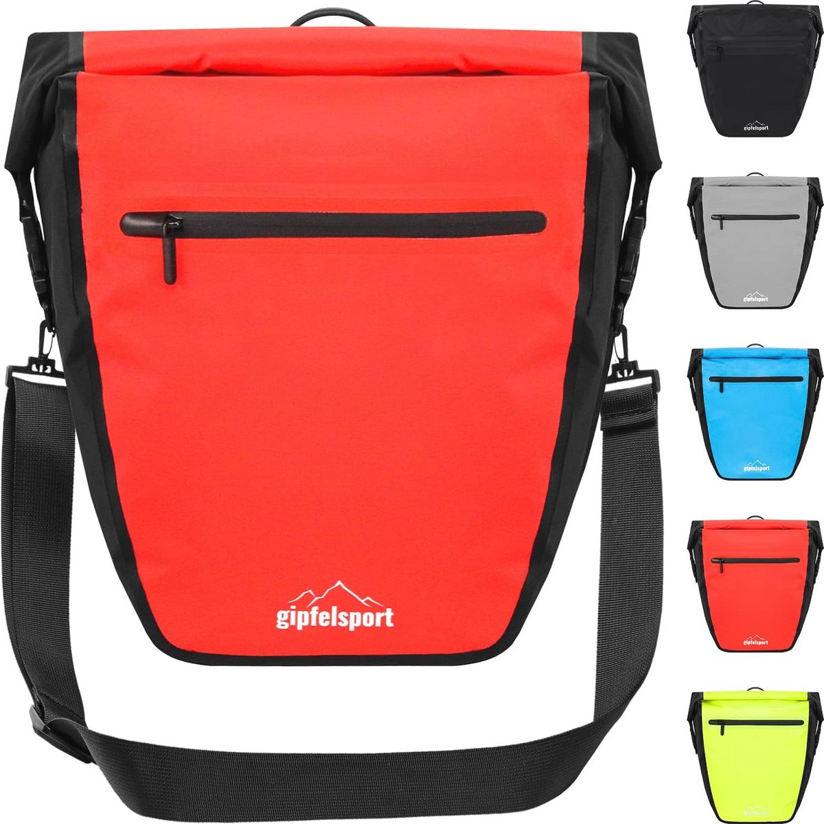Waterdichte Fietstas voor Bagagedrager - 21 Liter, Reflecterend, Ideaal voor Fietstochten