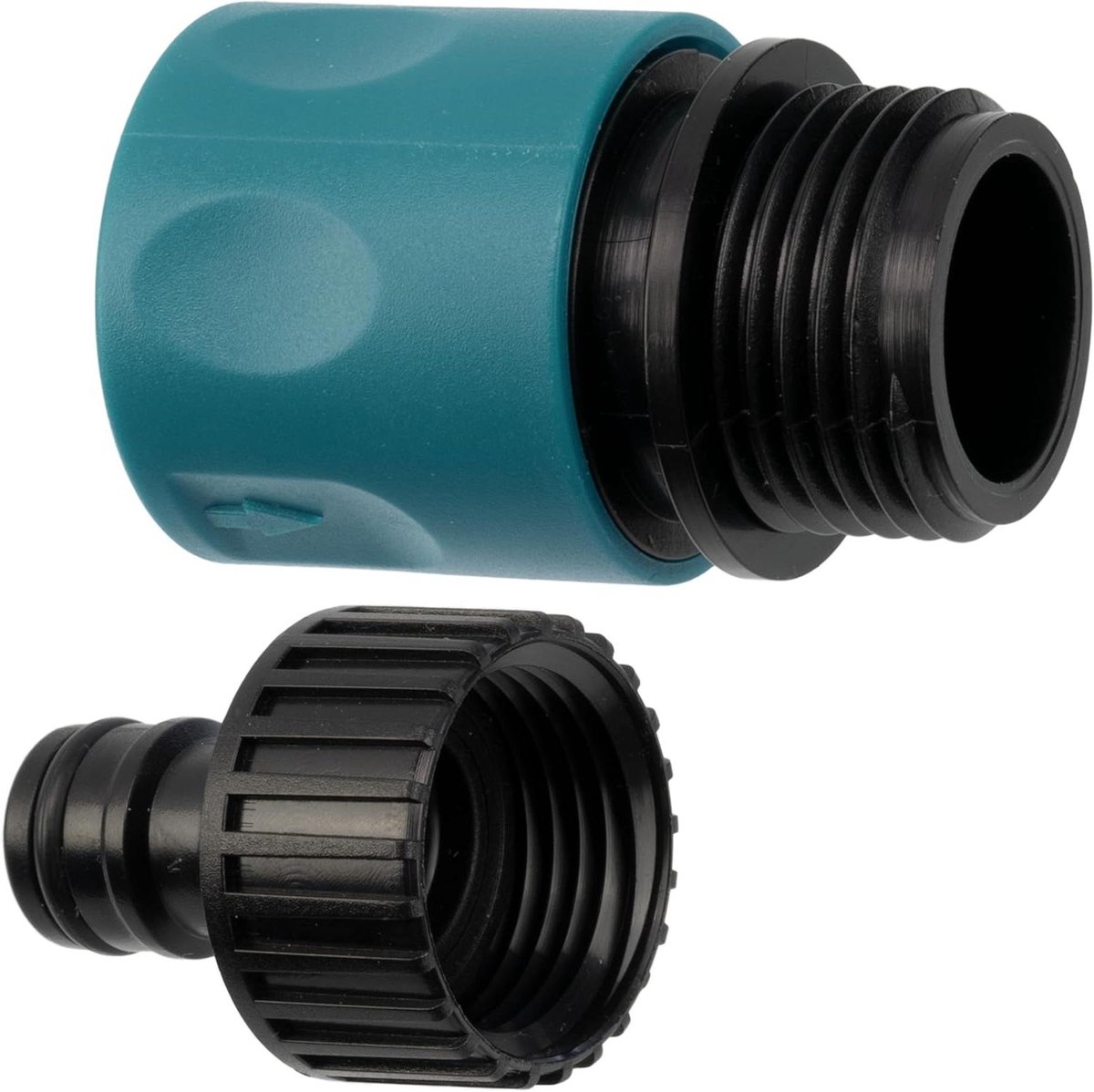 Allecta - Snelkoppeling Set met Waterstop, 3/4 inch Buitendraad en Neuskraan Binnendraad voor Tuinslang