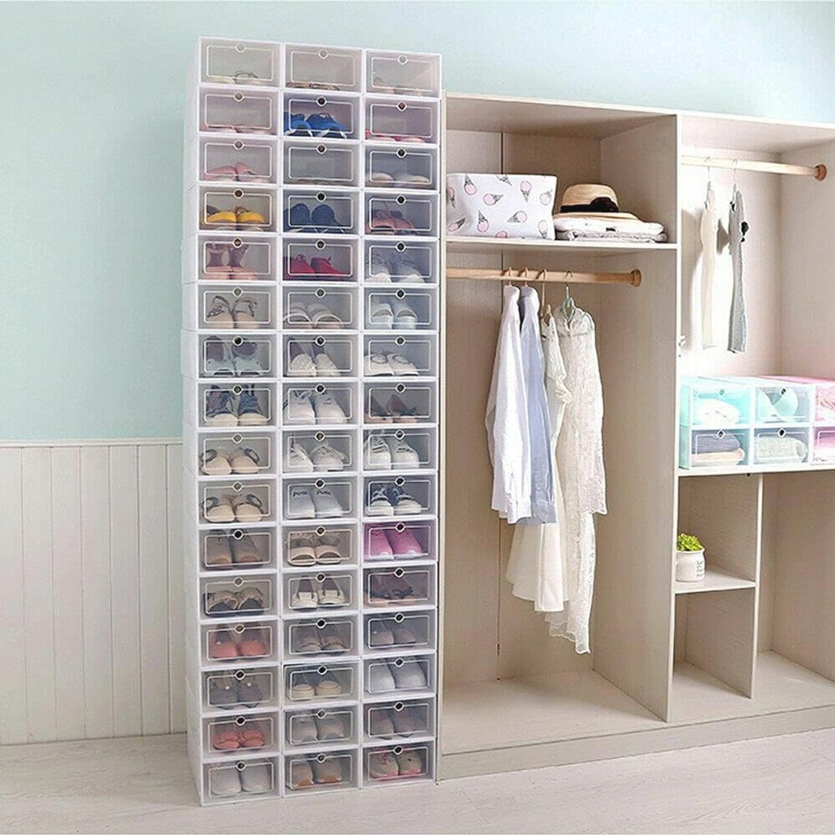 24 Schoenendozen - Stapelbare Opbergdozen voor Schoenen