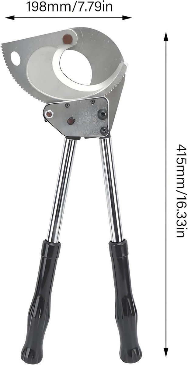 Allecta - Arbeidsbesparende Rateldraadknipper 750MCM 400mm2 - 2,6 Inch - dia. 65 mm