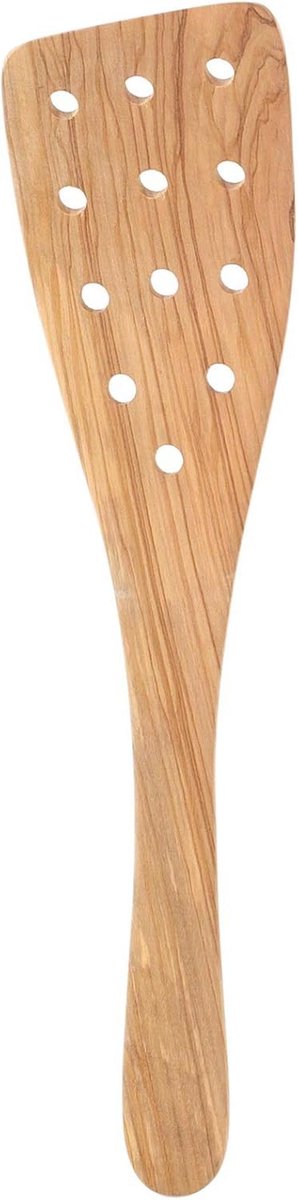 Geperforeerde Italiaanse spatel in olijfhout - 31,8 cm (12,5 inch)