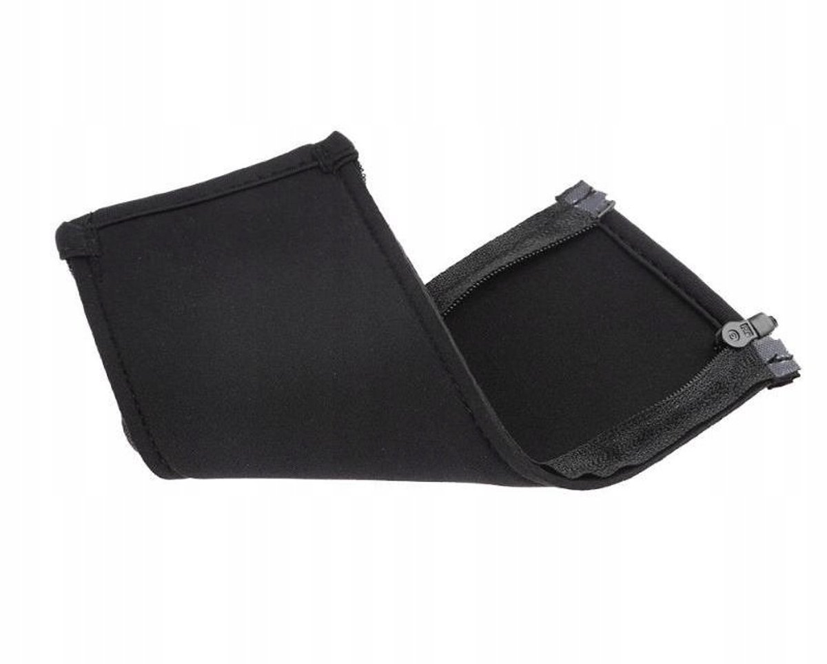 Hoes voor koptelefoon hoofdband - Zwart, Neopreen met rits
