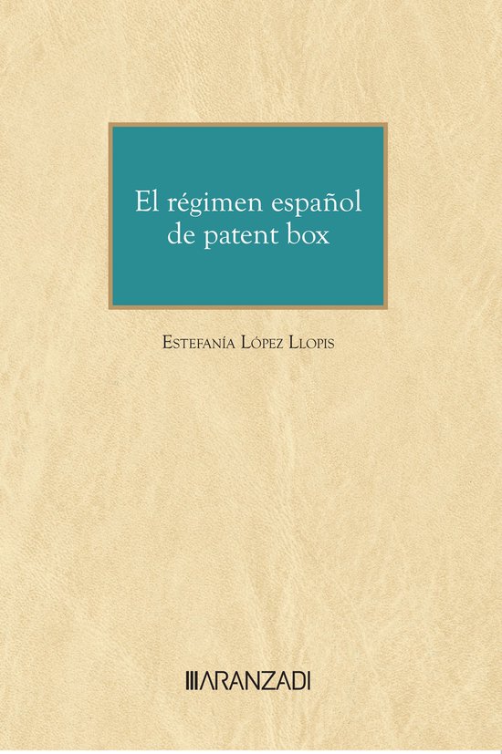El régimen español de patent box - cover