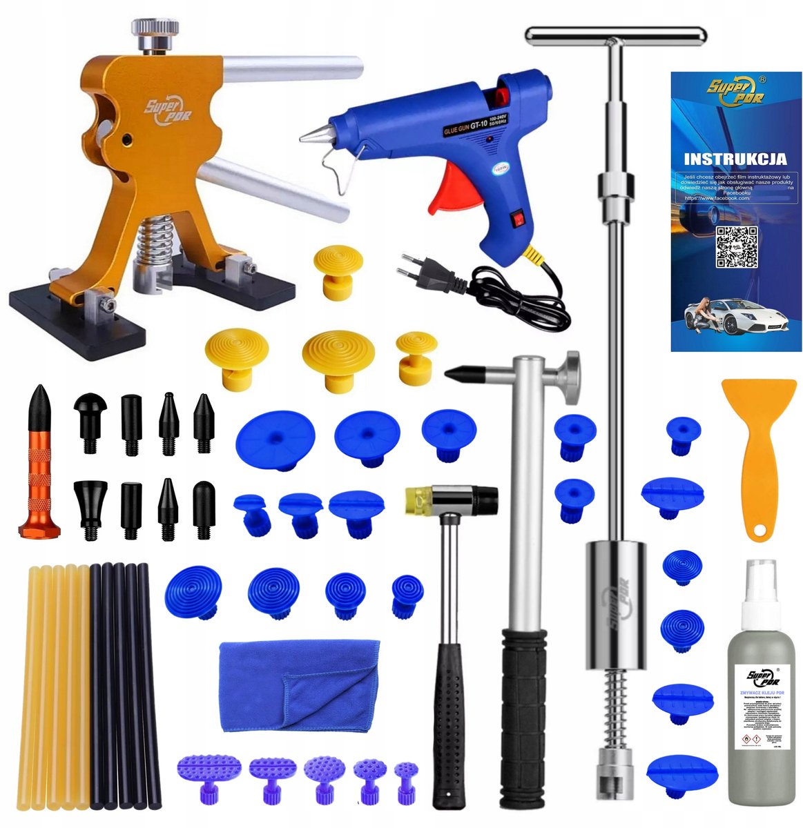 Professionele Set voor het Verwijderen van Deukjes zonder Lakbeschadiging
