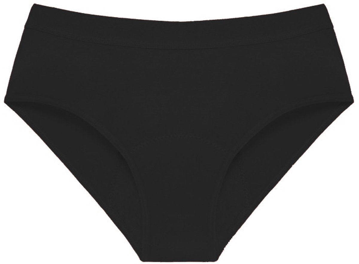 3-pack menstruatieondergoed voor dames, zuiver katoen, lekvrij, menstruatiebescherming, wasbaar,Zwart-2XL