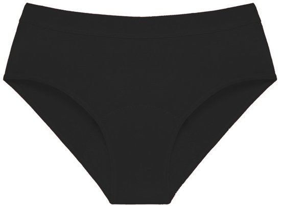 Lot de 3 culottes menstruelles pour femme, 100% coton, anti-fuites, lavables, Zwart- Taille 2XL