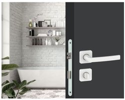 Inbouwslot - YALE - Y73R-A40/B/SC - As 40 mm, kast 135 mm - NF Level 2 gecertificeerd - Wit, Inclusief sluitplaat