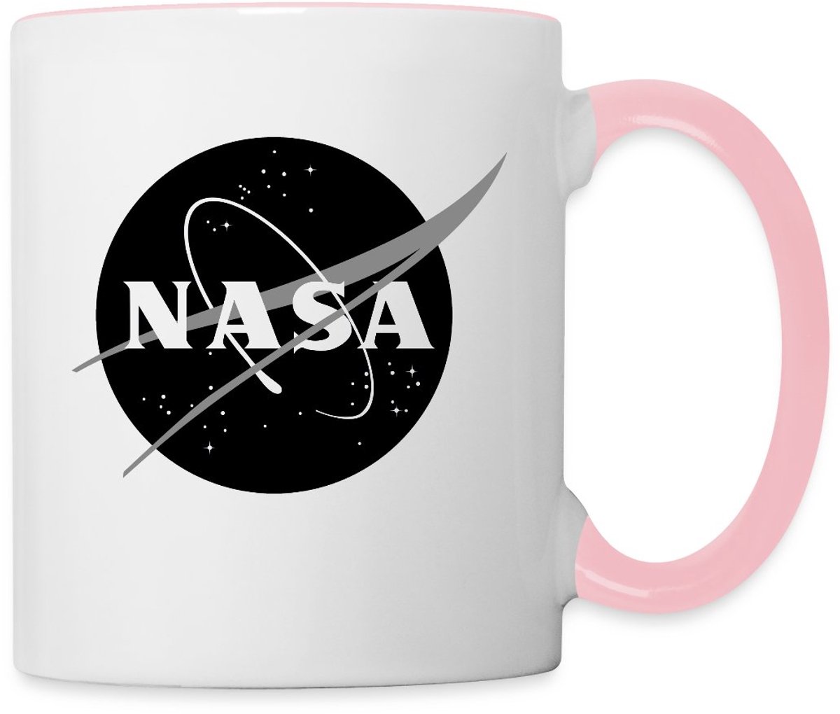 NASA zwart-wit klassiek logo Mok Tweekleurig