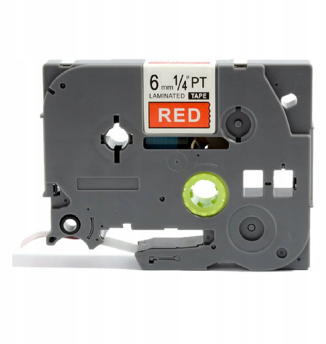 Brother TZe-415 labeltape 6mm Rood/Wit - Compatibel P-Touch