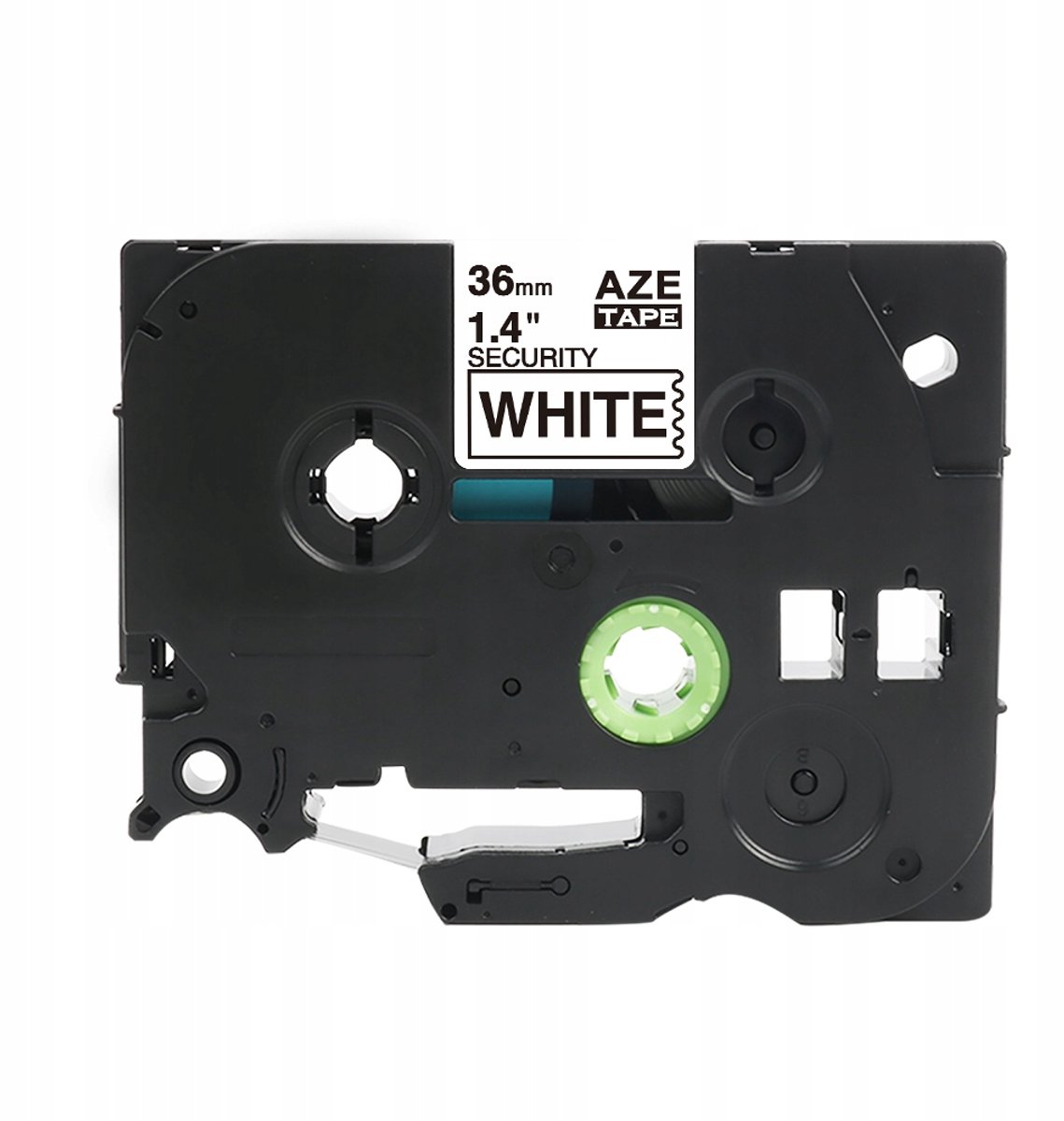 Brother TZe-S261 tape, 36mm, sterk klevend, wit, zwarte opdruk