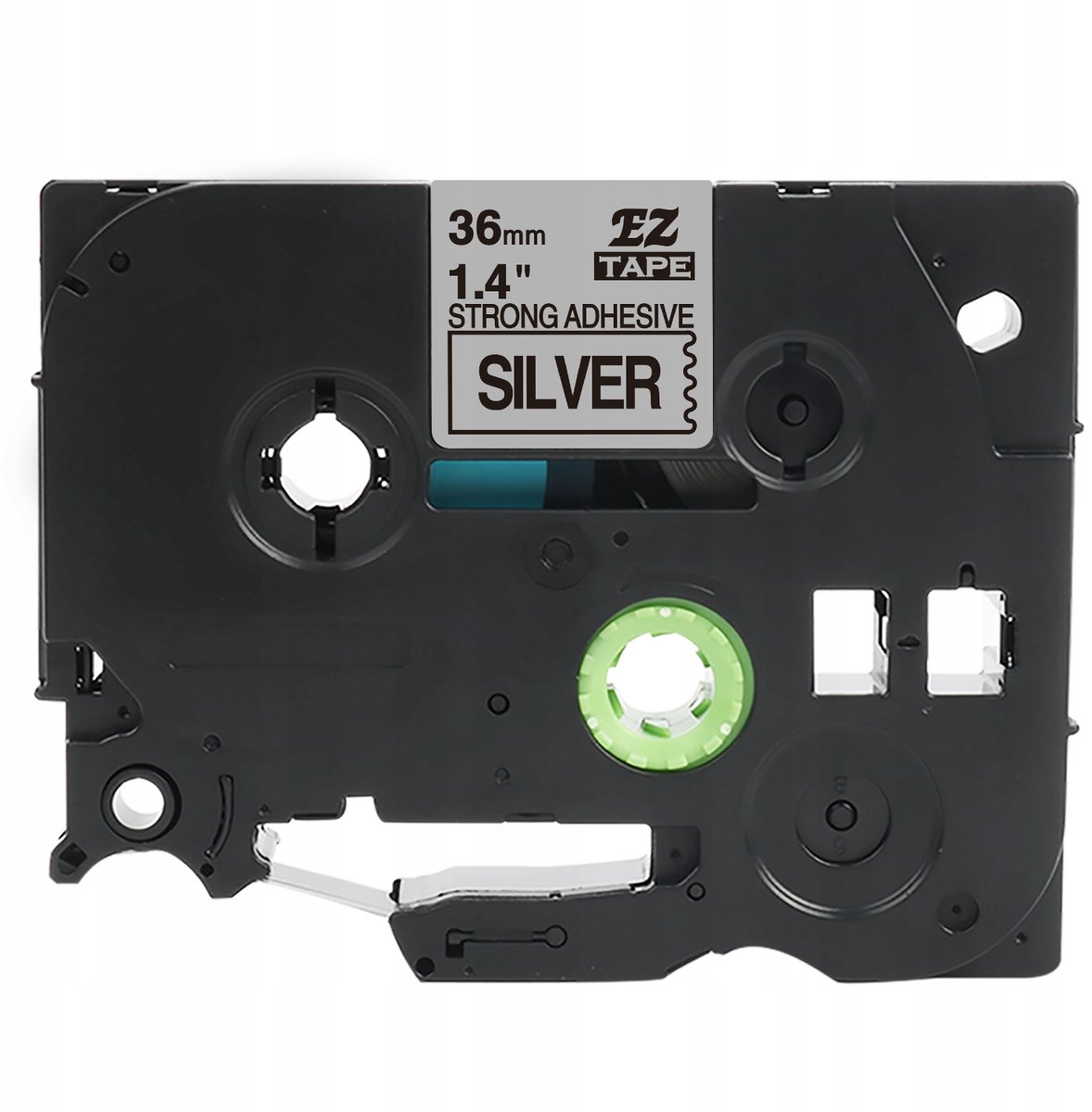 Specmark TZe-S961 Laminatietape 36mm x 8m Zilver Zwart