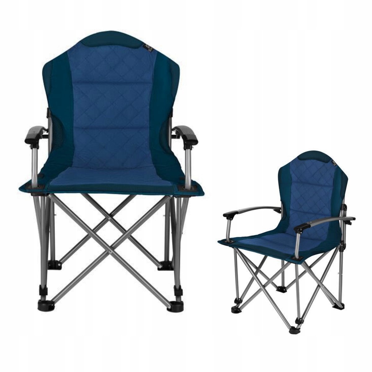 Nils Camp Opvouwbare Kampeerstoel Blauw - Comfortabel & Duurzaam