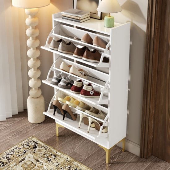 Terahanda Elegante kledingkast met stoffen deuren en lade, stabiele Terahanda Elegante kledingkast met stoffen deuren en lade, stabiele