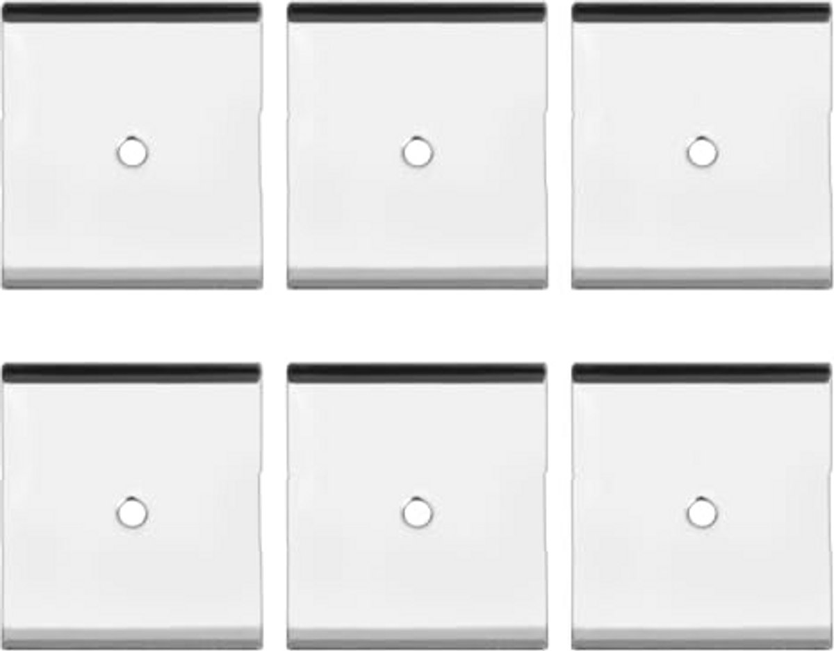 Metalen Kleefstrips voor Magnetische Onderkastverlichting - 6 Stuks