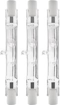 Modee R7s Halogeenlamp 78mm - 150W 1250lm 230V - Staaflamp - Warm Wit Licht - Dimbaar - 3 Halogeenlampen