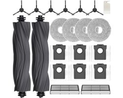 Accessoireset - geschikt voor Dreame L10s Ultra Gen 2/L10s Pro Ultra Heat/X30 Ultra/Mova E30 Ultra - JKOISL 2 x rolborstel - 6 x stofzak - 4 x dweildoek - 6 x zijborstels - 2 x filters