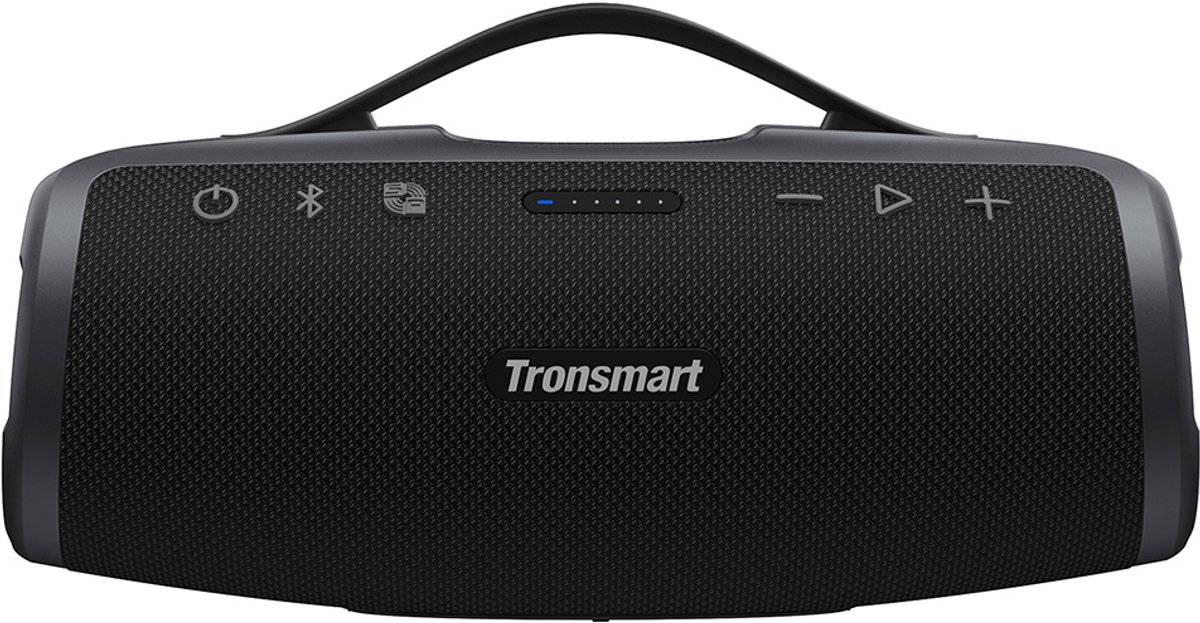 Tronsmart Mirtune S100 Bluetooth Speaker Portable Wireless Speaker with 50W Output, IPX7 Waterproof, APP Control, Built-in Powerbank & Retractable Handle, for Camping, Hiking, Halloween Gift