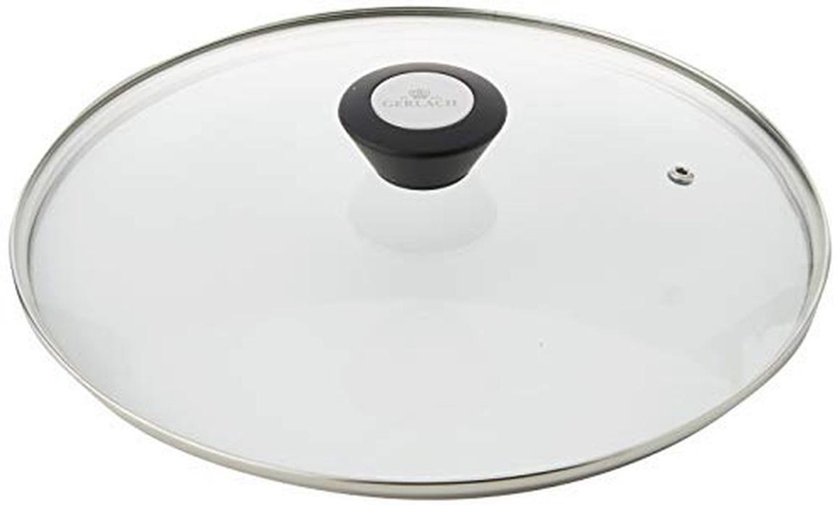Universele glazen deksel voor pannen 28 cm