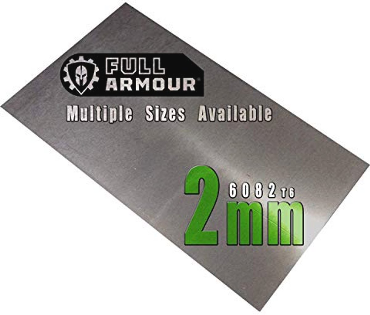Aluminium Plaat 2mm - 6082T6 180mm x 130mm voor Diverse Toepassingen