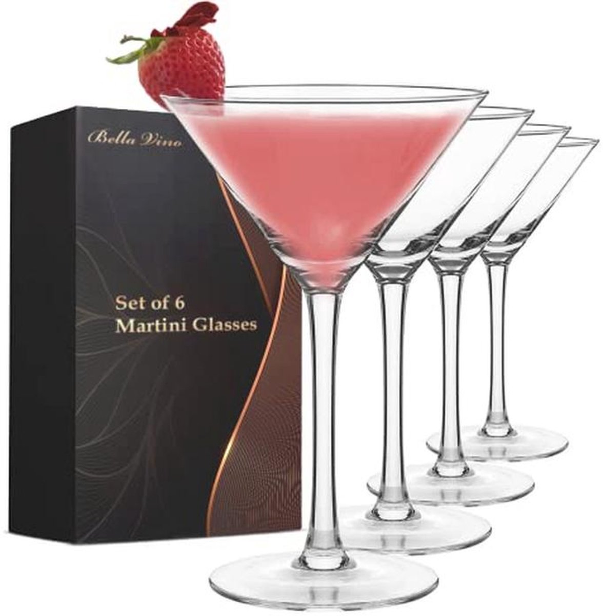 Set van 6 Sake Glazen - Perfect voor Martini, Whisky en Cocktail