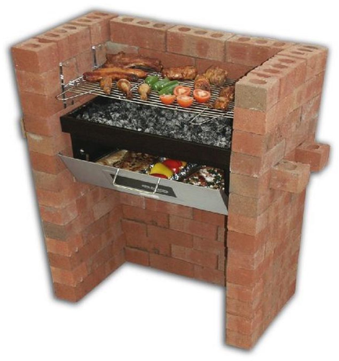 Houtskoolgrill met Ovenfunctie en Verstelbare Grillhoogte
