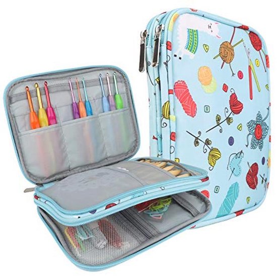 2-delige Etui Met Elastiek En Ritssluiting – Bruin-wit, Compact, Geschikt Voor Notitieboeken En Schrijfwaren