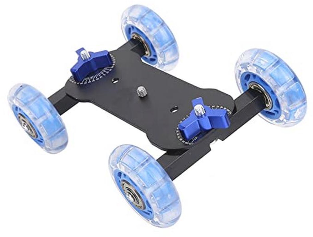 Camera Dolly Skater voor DSLR en Camcorders - Beweegbare Schuifregelaar tot 10kg