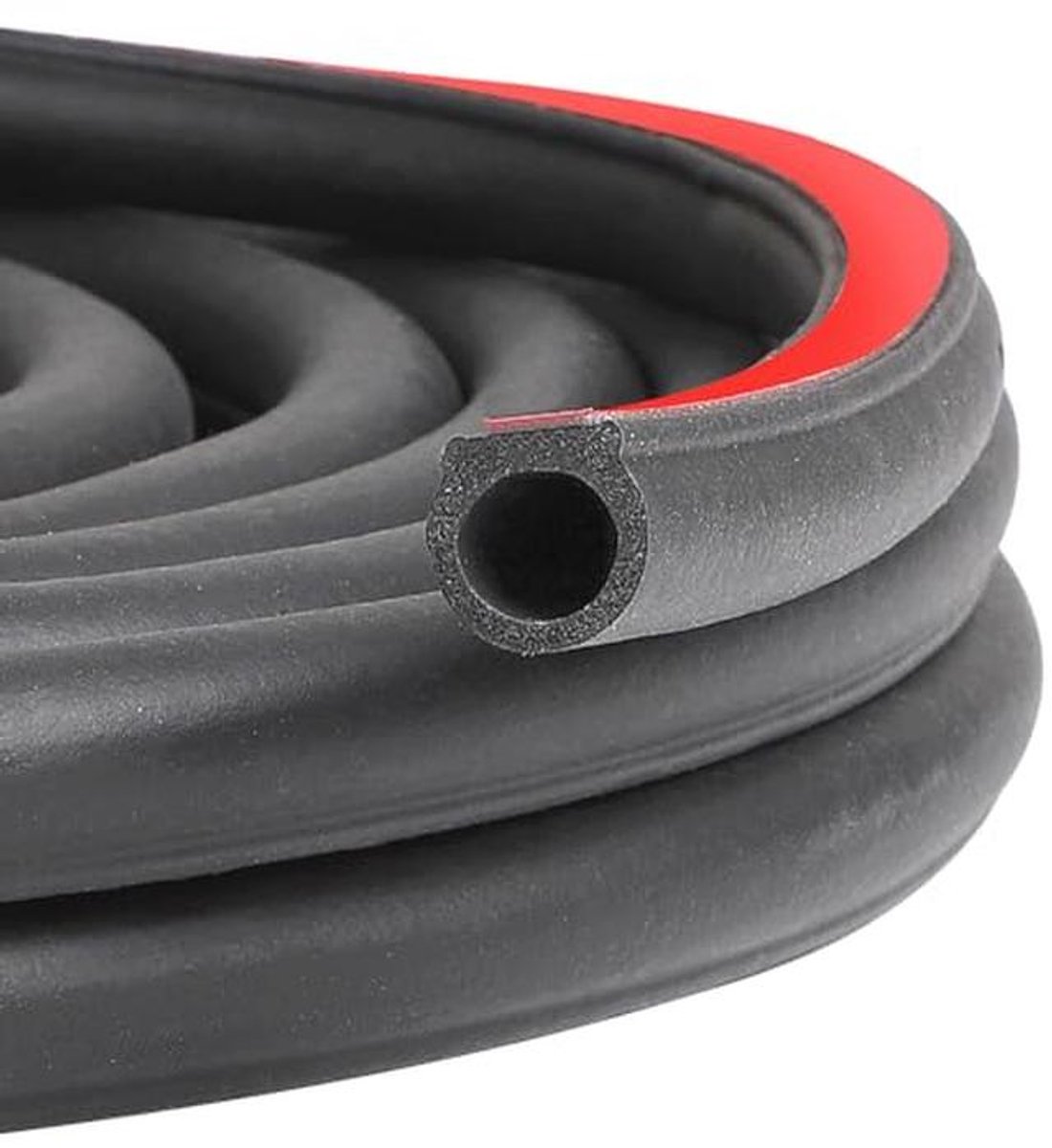 Deurrubber voor auto's 12m - Zelfklevende D-vormige afdichting