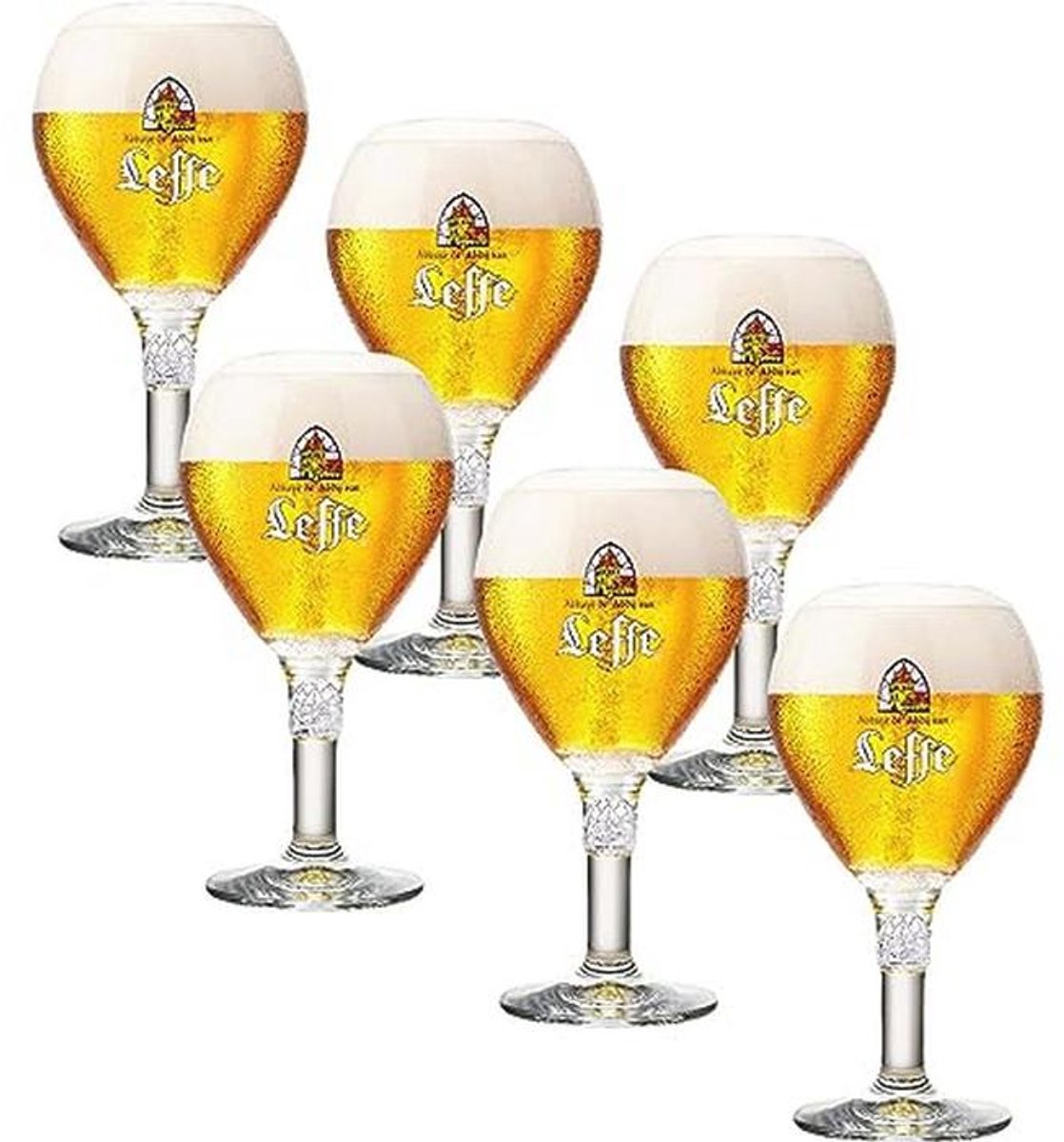Set van 6 Transparante Bierglazen 330 ml