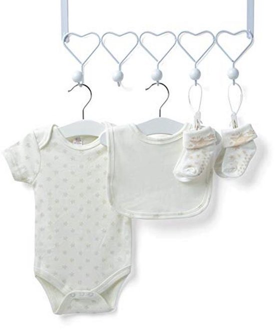 Neutrale Babygeschenkset met Babyproducten in Crèmekleurige Dozen van Merkloos — afbeelding 4