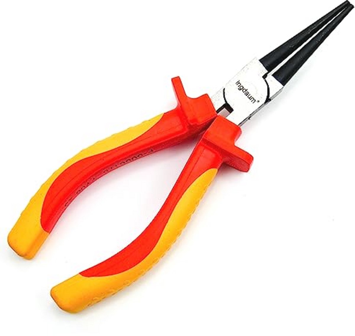 VDE ronde tang 6 inch, geïsoleerd tot 1000 V voor veilig knippen van draden en kabels