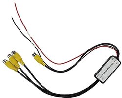 3-in-1 Auto Video Splitter voor Hoofdsteun DVD - RCA Signaal Distributeur
