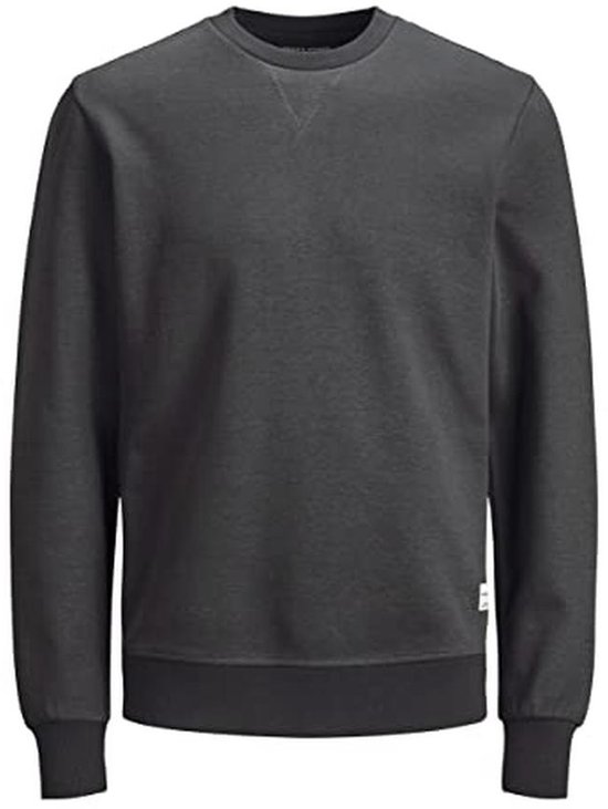 JACK & JONES Sweat à Capuche Homme Jjebasic Crew Neck Noos – Coton/Polyamide Doux, Coupe Confortable Taille Plus
